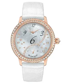 Blancpain Ladies' Collection Off Center Hour Retrograde Seconds Women's Watch 3650a-3754-58b
