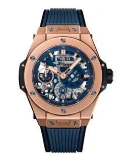 Hublot Big Bang Meca-10 Black Skeleton Dial Rubber Strap Men's Watch 414.oi.5123.rx