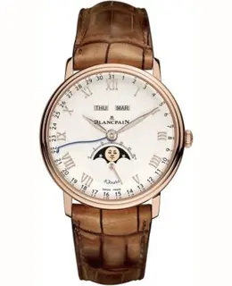 Blancpain Villeret Complete Calendar 8 Jours Men's Watch 6639-3642-55b