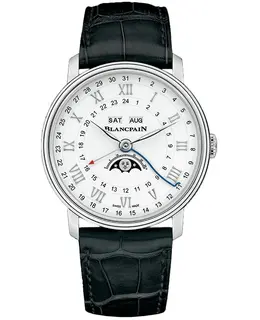 Blancpain Villeret Complete Calendar Moonphase GMT 40mm Men's Watch 6676-1127-55b