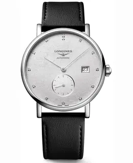 Longines Elegant Collection Automatic Silver Dial Leather Strap Women's Watch l4.812.4.77.2