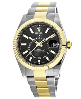 Rolex Sky-Dweller 42mm Yellow Gold & Steel Black Dial Men's Watch m326933-0002