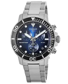 Tissot Seastar 1000 Chronograph Blue Dial Steel Men's Watch t120.417.11.041.01