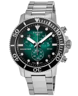 Tissot Seastar 1000 Chronograph Green Dial Steel Men's Watch t120.417.11.091.01