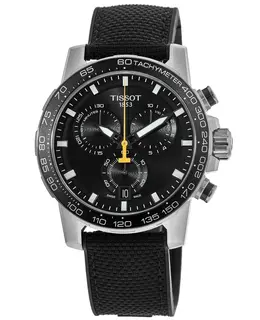 Tissot Supersport Chrono Black Dial Textile Strap Men's Watch t125.617.17.051.02