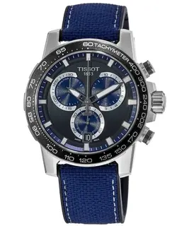 Tissot Supersport Chrono Black Dial Textile Strap Men's Watch t125.617.17.051.03