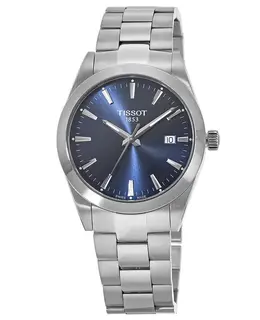 Tissot Gentleman Quartz Blue Dial Stainless Steel Men's Watch t127.410.11.041.00