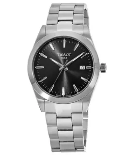 Tissot Gentleman Black Dial Stainless Steel Men's Watch t127.410.11.051.00