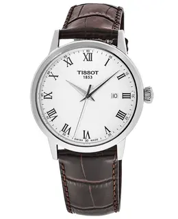 Tissot Classic Dream White Dial Leather Strap Men's Watch t129.410.16.013.00