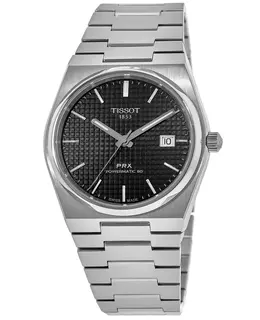 Tissot PRX Powermatic 80 Black Dial Steel Men's Watch t137.407.11.051.00