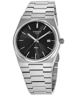Tissot PRX Quartz Black Dial Steel Men's Watch t137.410.11.051.00