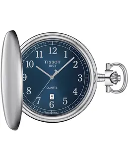 Tissot T-Pocket Savonnette Blue Dial Men's Pocket Watch t862.410.19.042.00