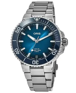 Oris Aquis Aquispro Date Calibre 400 Blue Dial Steel Men's Watch 01 400 7769 4135-07 8 22 09peb