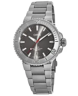 Oris Aquis Date Grey Dial Stainless Steel Men's Watch 01 733 7730 4153-07 8 24 05peb
