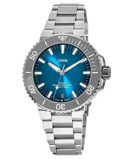 Oris Aquis Date Oceanic Blue Automatic Steel Men's Watch 01 733 7732 4155-07 8 21 05peb