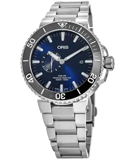 Oris Aquis Small Second, Date Blue Dial Stainless Steel Men's Watch 01 743 7733 4135-07 8 24 05peb