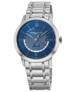 Baume & Mercier Classima Automatic Blue Dial Steel Men's Watch 10483