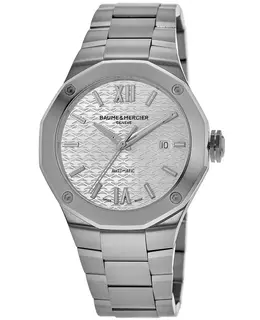 Baume & Mercier Riviera Automatic Silver Dial Steel Men's Watch 10622