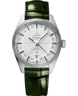 Omega Constellation Green Leather Band Men's Watch 130.93.41.22.99.002