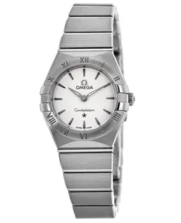 Omega Constellation Manhattan Quartz 25mm Silver Dial Stainless Steel Women's Watch 131.10.25.60.02.001