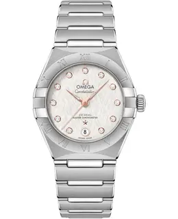 Omega Constellation Manhattan Chronometer 29mm Silver Dial Diamond Stainless Steel Women's Watch 131.10.29.20.52.001