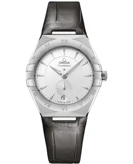 Omega Constellation Small Seconds Blue Dial Leather Strap Men's Watch 131.13.34.20.02.001