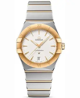 Omega Constellation Quartz 36mm Silver Dial Yellow Gold and Stainless Steel Women's Watch 131.20.36.60.02.002