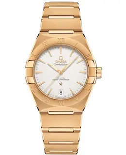 Omega Constellation Co-Axial Master Chronometer Silver Dial Yellow Gold Men's Watch 131.50.36.20.02.002