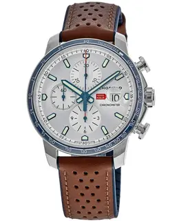 Chopard Mille Miglia 2022 Race Edition Limited Silver Dial Leather Strap Men's Watch 168571-3010