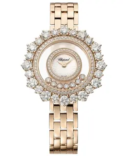 Chopard Happy Diamonds Joaillerie Mother of Pearl Dial Diamond Rose Gold Women's Watch 209437-5601