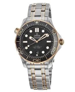 Omega Seamaster Diver 300M Sedna Gold & Steel Men's Watch 210.20.42.20.01.001