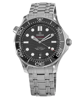 Omega Seamaster Diver 300M Black Dial Steel Bracelet Men's Watch 210.30.42.20.01.001
