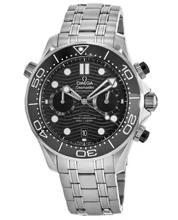 Omega Seamaster Diver 300M Chronograph Black Dial Steel Men's Watch 210.30.44.51.01.001