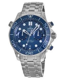 Omega Seamaster Diver 300M Chronograph Blue Dial Steel Men's Watch 210.30.44.51.03.001