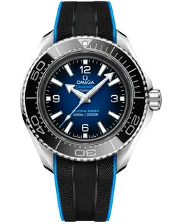 Omega Seamaster Planet Ocean 6000M Co-Axial Master Chronometer 45.5 mm Ultra Deep Blue Dial Rubber Strap Men's Watch 215.32.46.21.03.001 215.32.46.21.