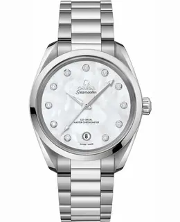 Omega Seamaster Aqua Terra 150m Master Co-Axial Chronometer 38 MM Mother of Pearl Dial Stainless Steel Women's Watch 220.10.38.20.55.001 220.10.38.20.