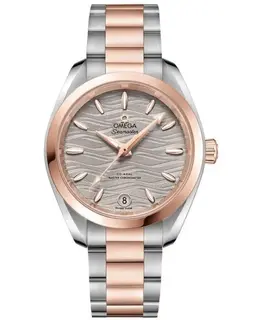 Omega Seamaster Aqua Terra 150m Master Co-Axial Chronometer 34 MM Grey Dial Sednaâ¢ Gold and Stainless Steel Women's Watch 220.20.34.20.06.001 220.20