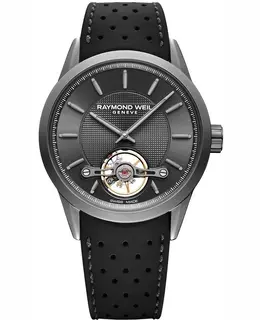 Raymond Weil Freelancer Automatic Grey Dial Stainless Black Rubber Strap Men's Watch 2780-tir-60001