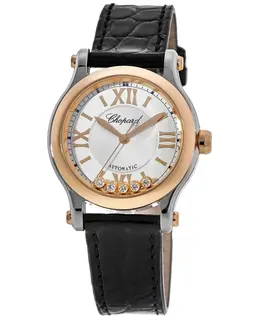Chopard Happy Sport Mini Automatic 30mm Diamond Women's Watch 278573-6013