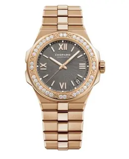 Chopard Alpine Eagle Large Grey Dial Steel Women's Watch 295363-5002