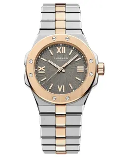 Chopard Alpine Eagle 33 Grey Dial Steel and Rose Gold Men's Watch 298617-6001