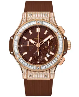 Hublot Big Bang 44mm Rose Gold Diamond Men's Watch 301.pc.3180.rc.0904