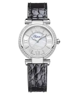 Chopard Imperiale Automatic 29mm Mother of Pearl Dial Diamond Leather Strap Women's Watch 388563-3007