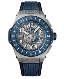Hublot Big Bang Unico GMT Titanium Blue Men's Watch 471.nl.7112.rx