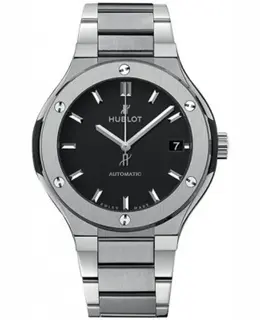 Hublot Classic Fusion Automatic 38mm Black Dial Titanium Unisex Watch 568.nx.1170.nx