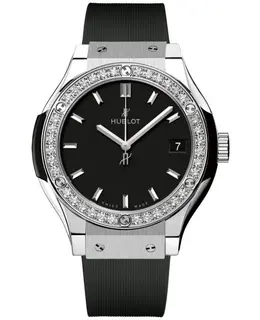 Hublot Classic Fusion 33mm Diamond Women's Watch 581.nx.1171.rx.1104