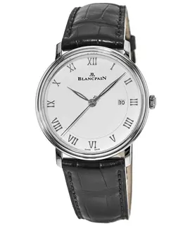 New Authentic Blancpain Villeret Automatic Silver Dial Men's Watch 6651-1127-55B