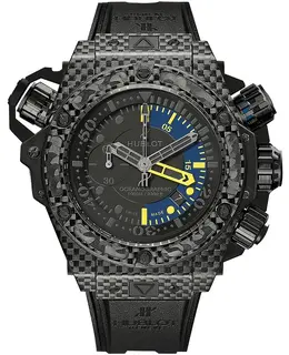 Hublot King Power Oceanographic 1000 48mm Limited Edition Black Dial Black Rubber Strap Men's Watch 732.qx.1140.rx