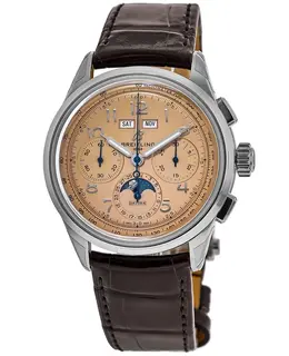 AB2510294K1P1 Breitling Premier Chronograph 42 B25 Datora Copper Dial Men's Watch