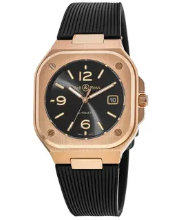 BR05A-BL-PG/SRB - Bell & Ross BR 05 (40 MM) Gold Black Dial Men's Watch